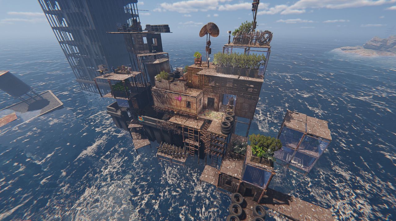An image from flooded world survival game Sunkenland