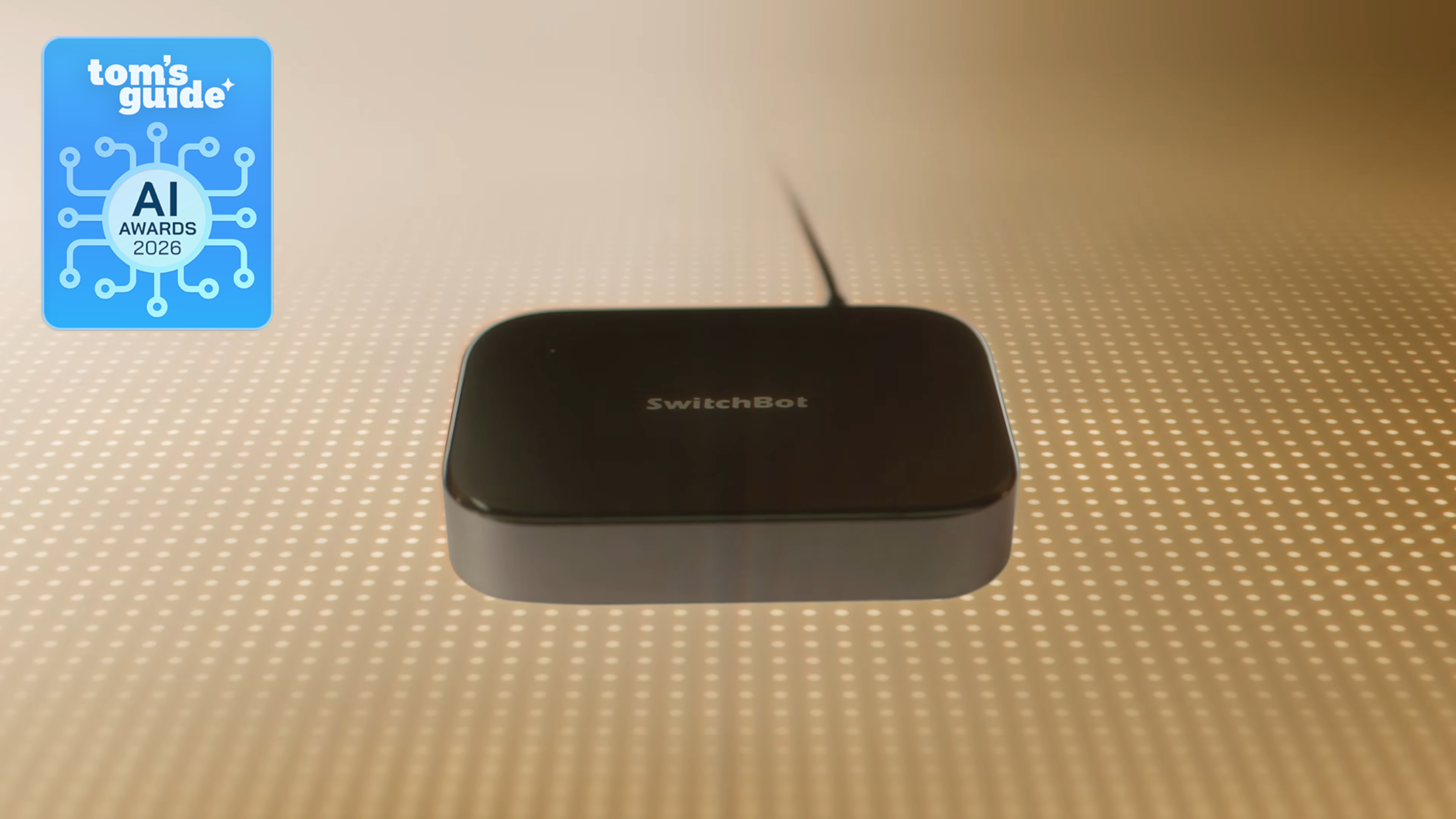 The SwitchBot AI Hub with a Tom's Guide AI Awards 2026 badge