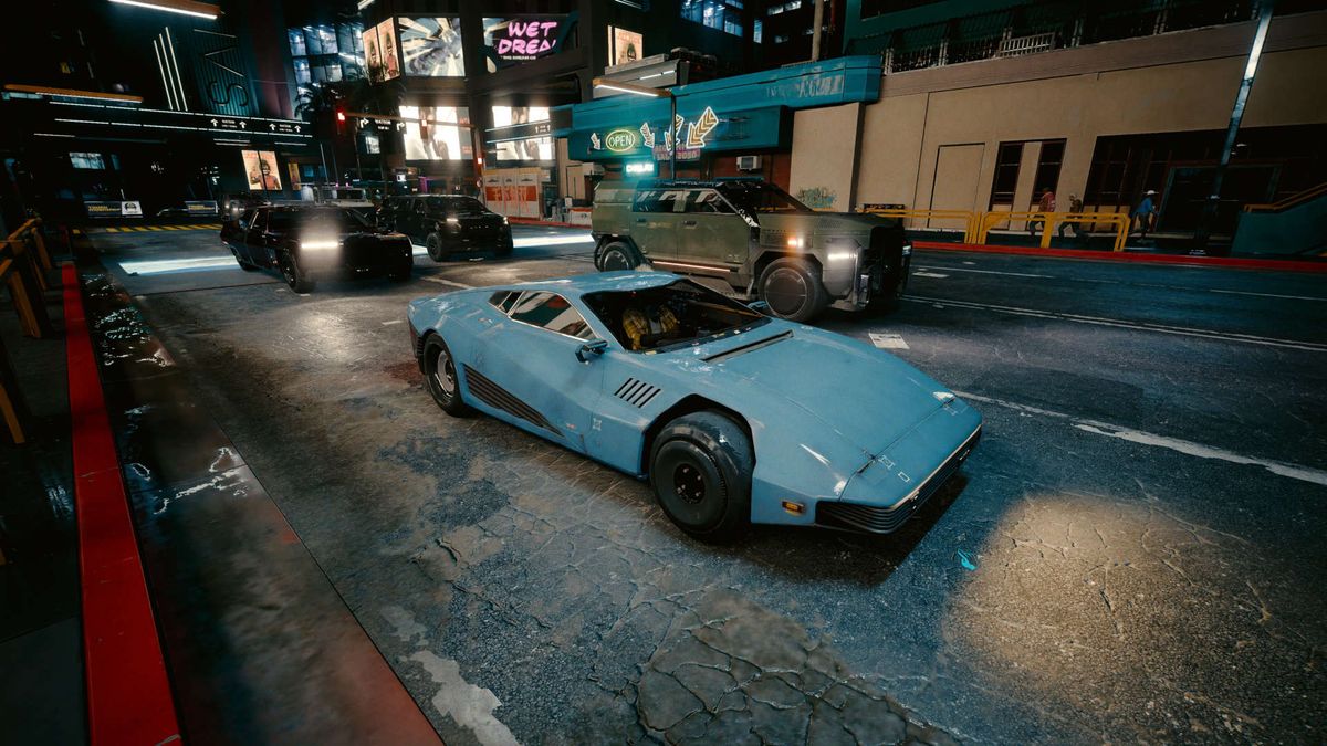 Sample of a car in CD Projekt's Cyberpunk 2077