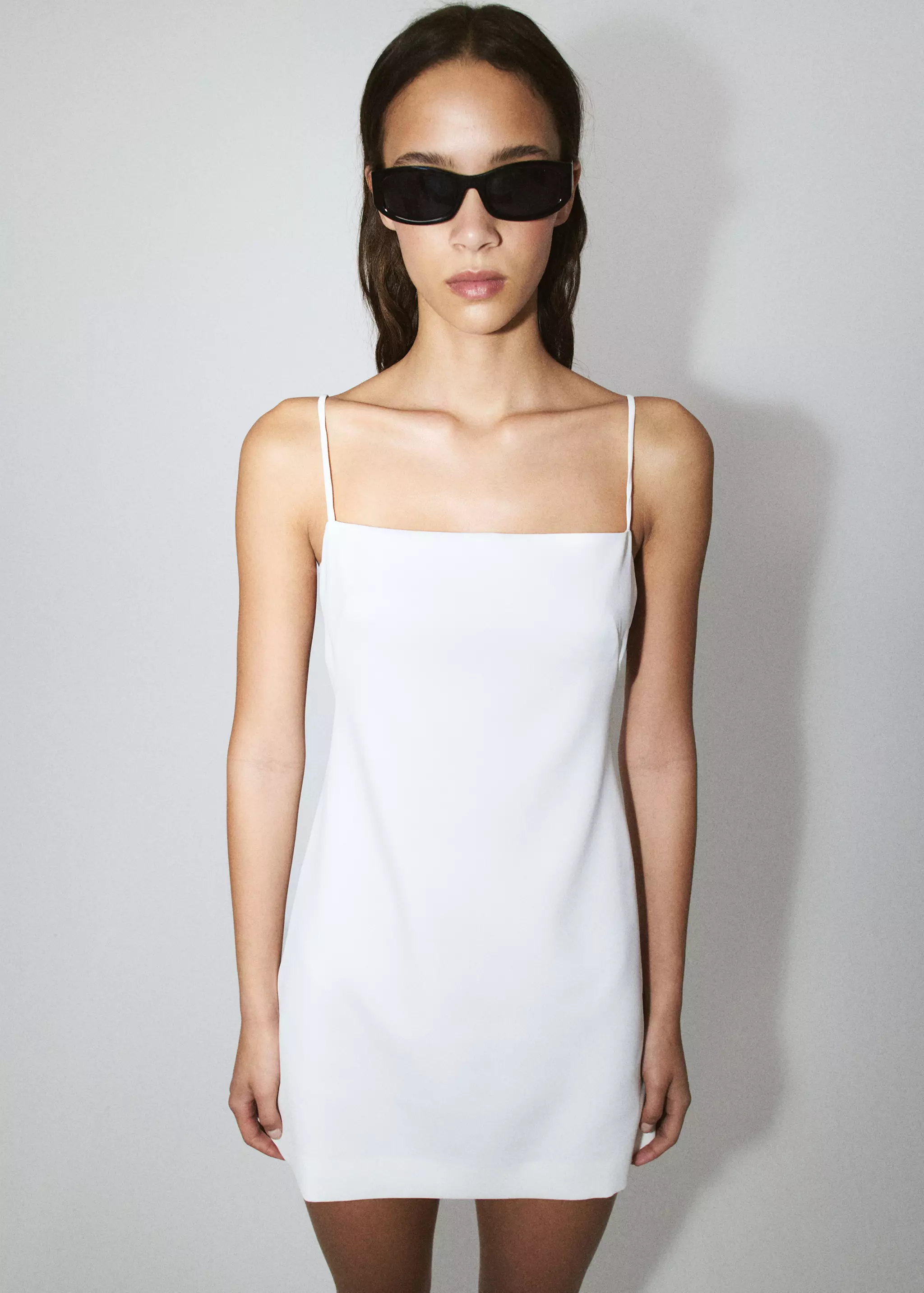 Short Dress With Side Cutouts - Women | Mango Usa