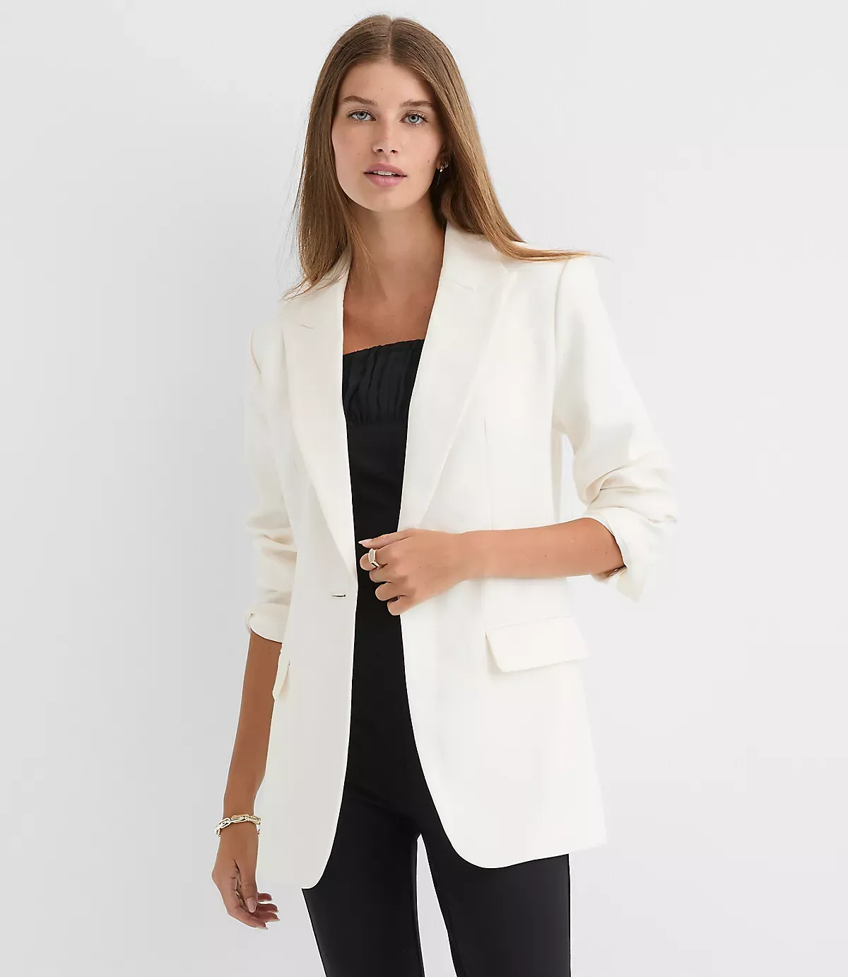 Twill Sculpted Modern Blazer