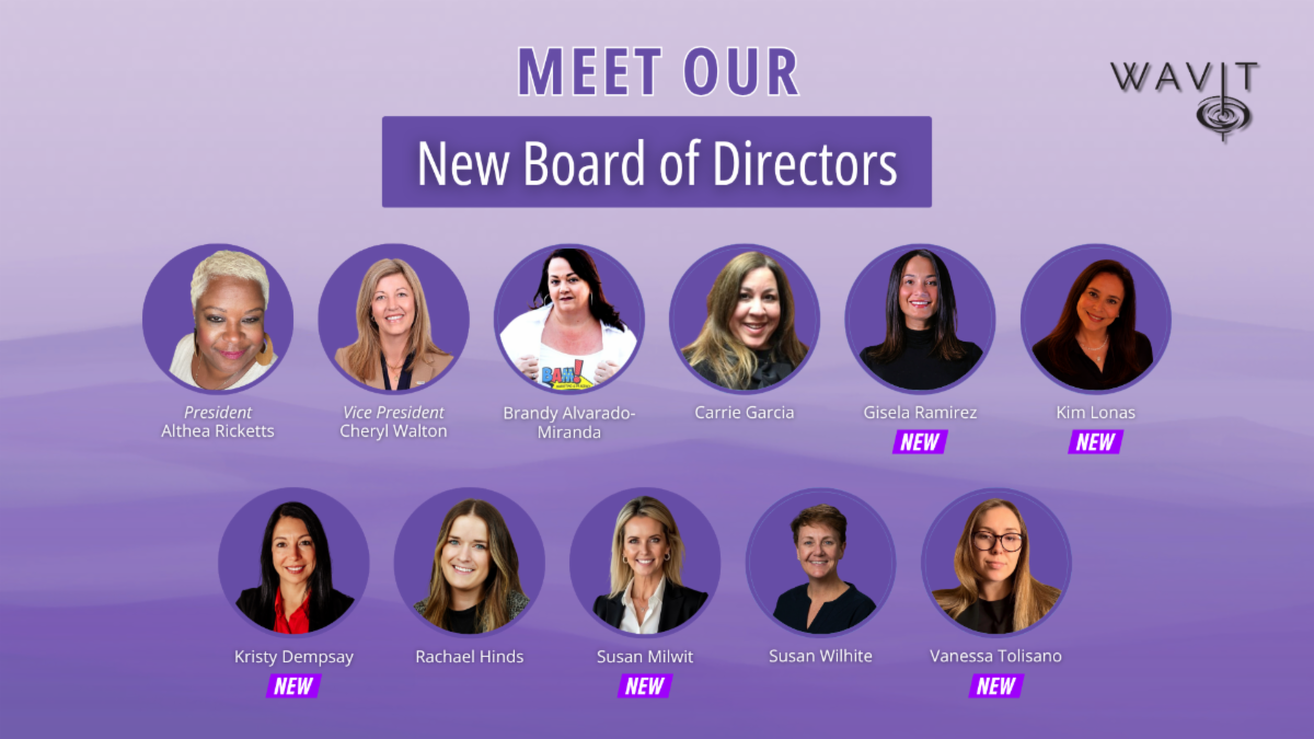 The WAVIT Board of Directors headshots.