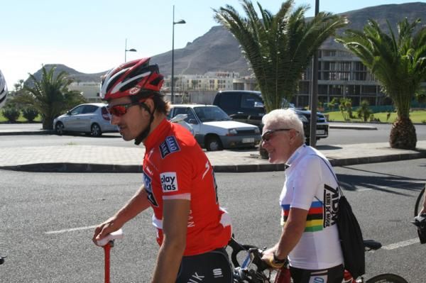 Cancellara may not have been sporting his rainbow stripes in Fuerteventura, but where he goes the rainbow bands are rarely far away.