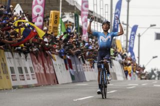 Nairo Quintana wins the final stage of Tour Colombia (Photo by JOAQUIN SARMIENTO / AFP)