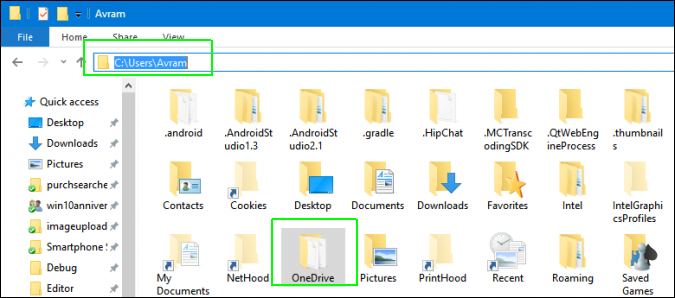 downloaded files location android onedrive