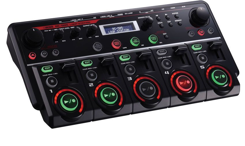 The RC-505 is designed to be operated by hand, rather than the usual tap-dancing foot controls