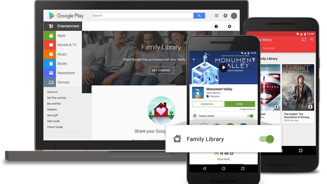 Google Play Family Library