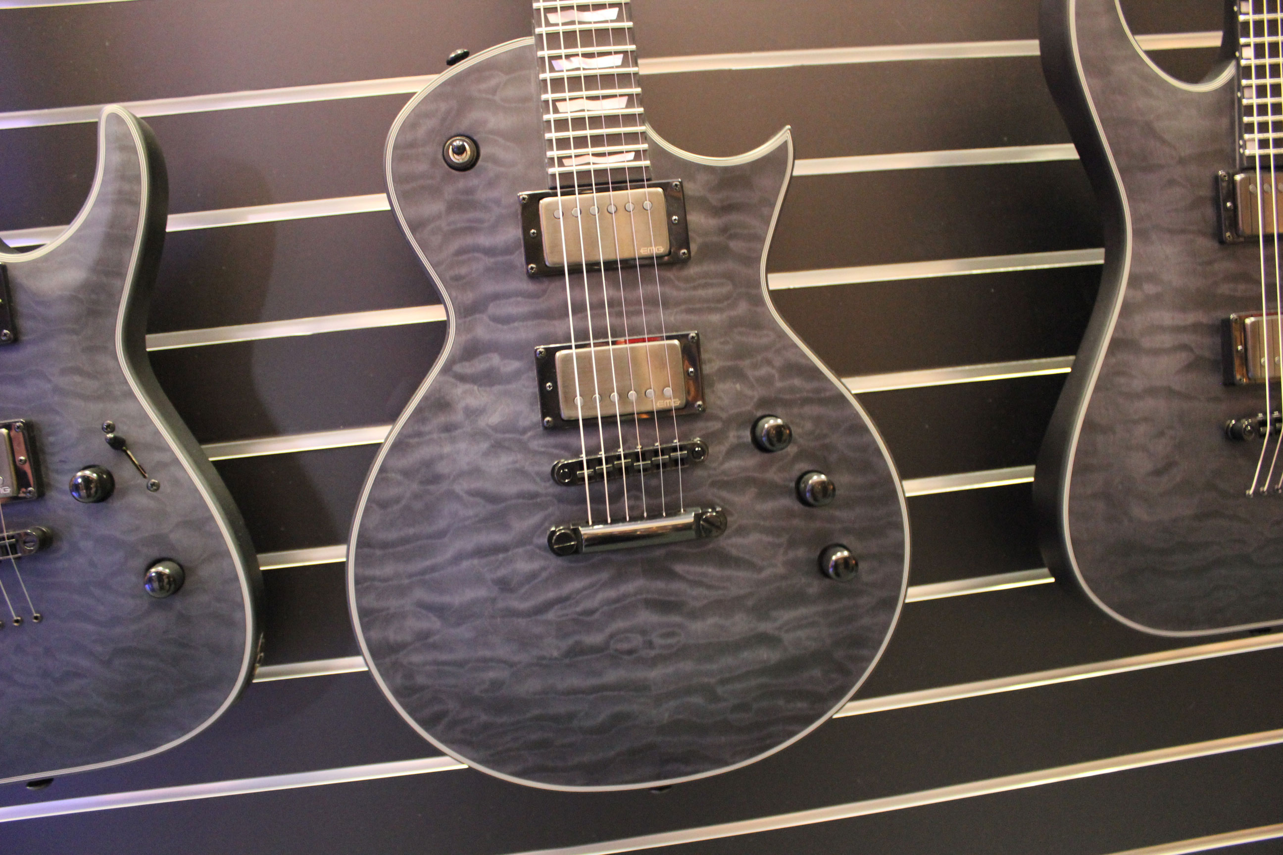 LTD EC-2015 40th Anniversary Edition See Thru Black Satin