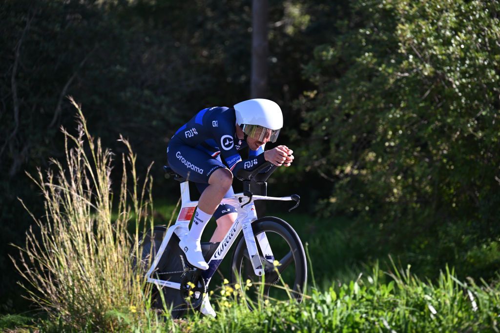 MALHAO PORTUGAL FEBRUARY 23 Remi Cavagna of France and Team Groupama FDJ competes during the 51st Volta ao Algarve em Bicicleta Stage 5 a 196 individual time trial stage from Salir to Malhao 477m on February 23 2025 in Malhao Portugal Photo by Tim de WaeleGetty Images