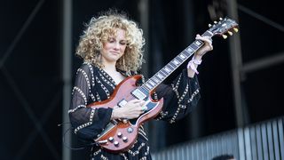 Grace Bowers performs at 2024 BottleRock at Napa Valley Expo on May 24, 2024 in Napa, California