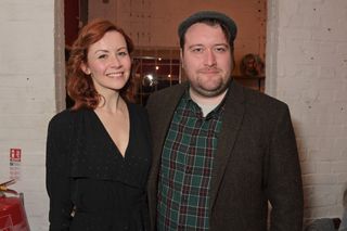Eva-Jane Willis and Sean Rigby attend the press night performance of "The Rubenstein Kiss" at The Southwark Playhouse on March 18, 2019 in London, England.