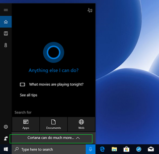 Click cortana can do much more