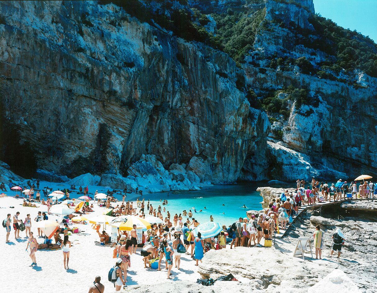 Massimo Vitali Cala Mariolu Coda 2014 Lightjet Print From Negative Scan On Photographic Paper Diasec Mount With Wooden Frame