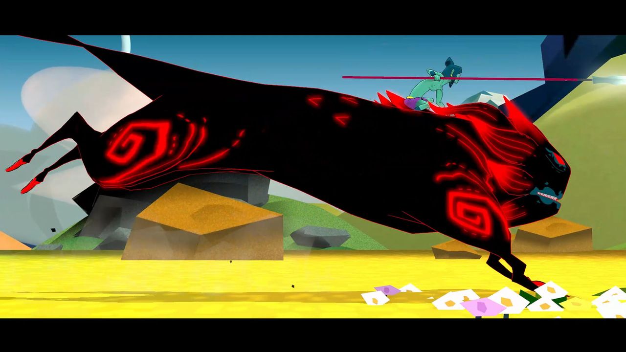 Stylised art from an indie video game