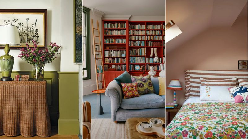 A quaint Art Deco home has been given a contemporary lift with color, texture and luxe materials ...