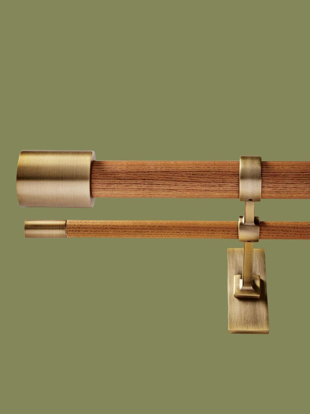 West Elm UK, Mid Century Wooden Double Rod