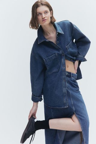 Oversized Denim Shirt