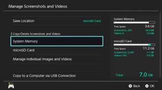 Update Nintendo Switch Performing System Memory