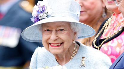 Queen&#039;s latest appearance - Queen Elizabeth II attends The Ceremony of the Keys on the forecourt of the Palace of Holyroodhouse on June 27, 2022 in Edinburgh, Scotland.