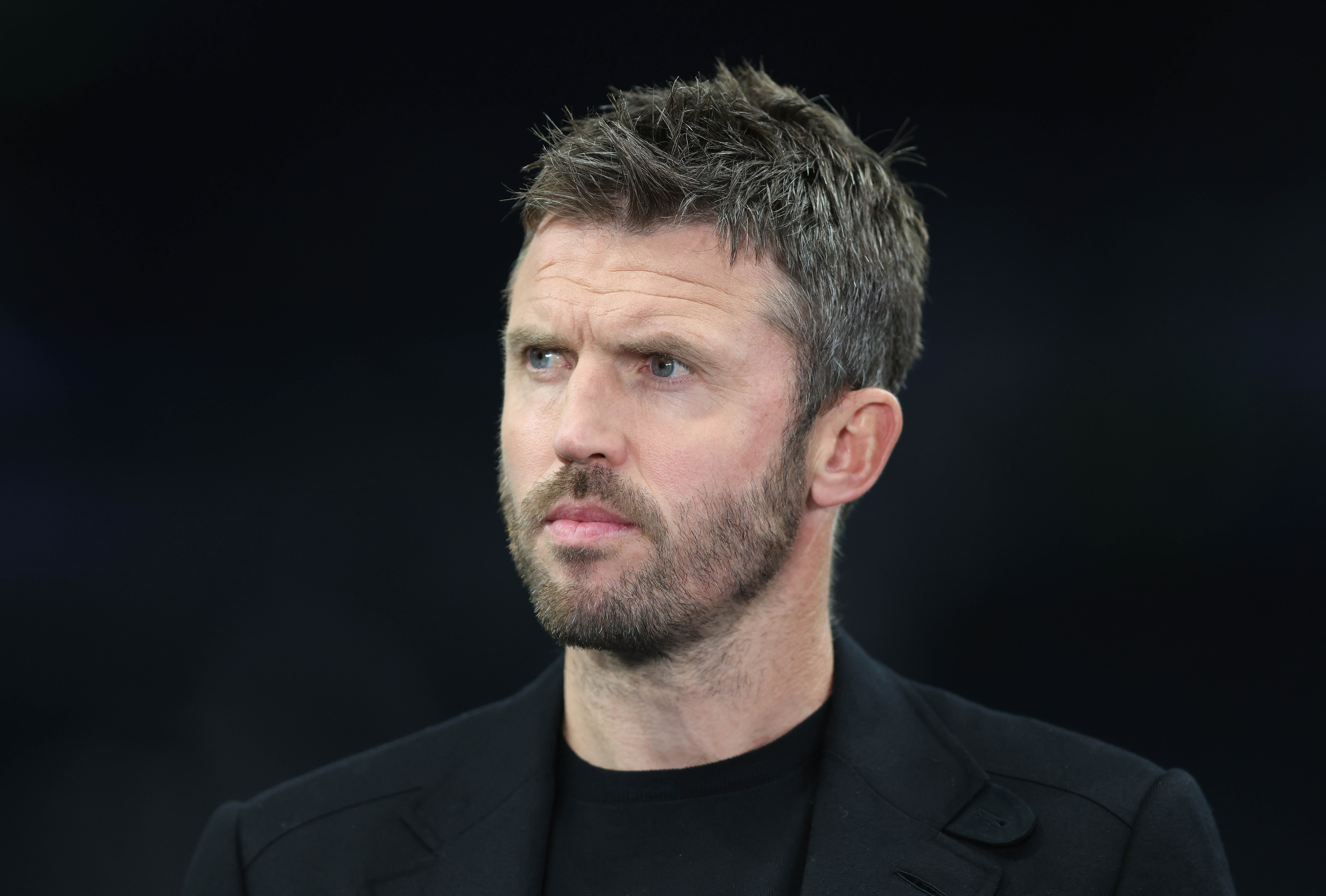 LONDON, ENGLAND - SEPTEMBER 16: Michael Carrick TV presenter during the UEFA Champions League 2025/26 League Phase MD1 match between Tottenham Hotspur and Villarreal CF at Tottenham Hotspur Stadium on September 16, 2025 in London, England. (Photo by Crystal Pix/MB Media/Getty Images)