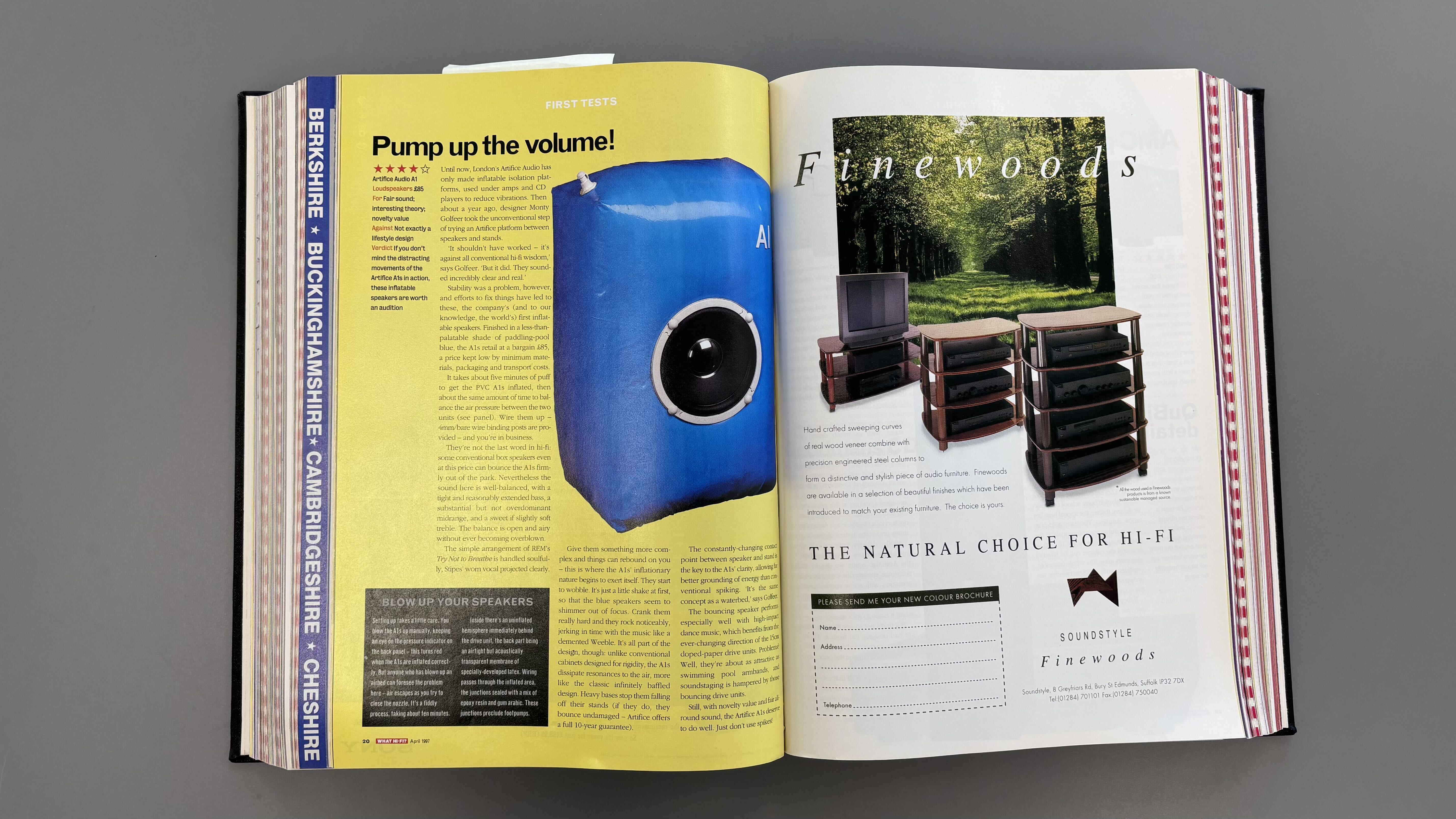 Artifice Audio A1 magazine page