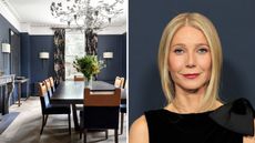 Dark dining room / Gwyneth Paltrow