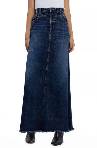 The Lowdown Denim Maxi Skirt