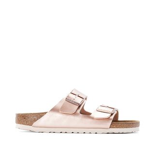 Birkenstock Arizona metallic flat mules