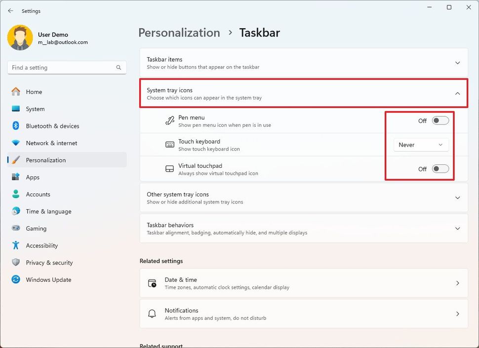 5 settings I always change to declutter the System Tray on Windows 11