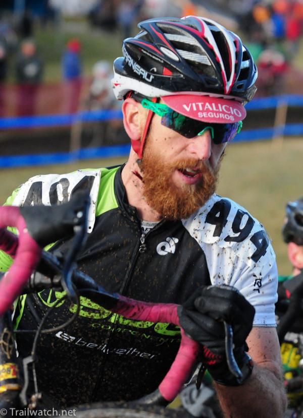 Fredrick Bottger proving that singlespeeders are far more likely to have beards.