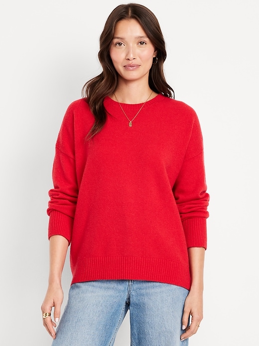 Cozy Wool-Blend Crew-Neck Sweater