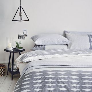 grey Ibiza style bedroom