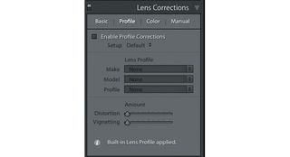 Lightroom lens corrections