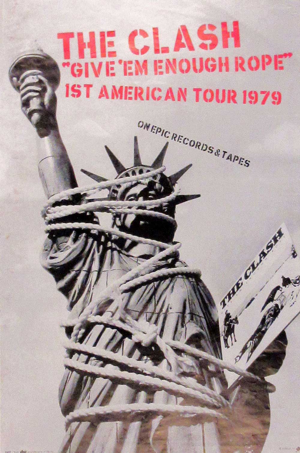 The Clash - Give 'Em Enough Rope American Tour poster