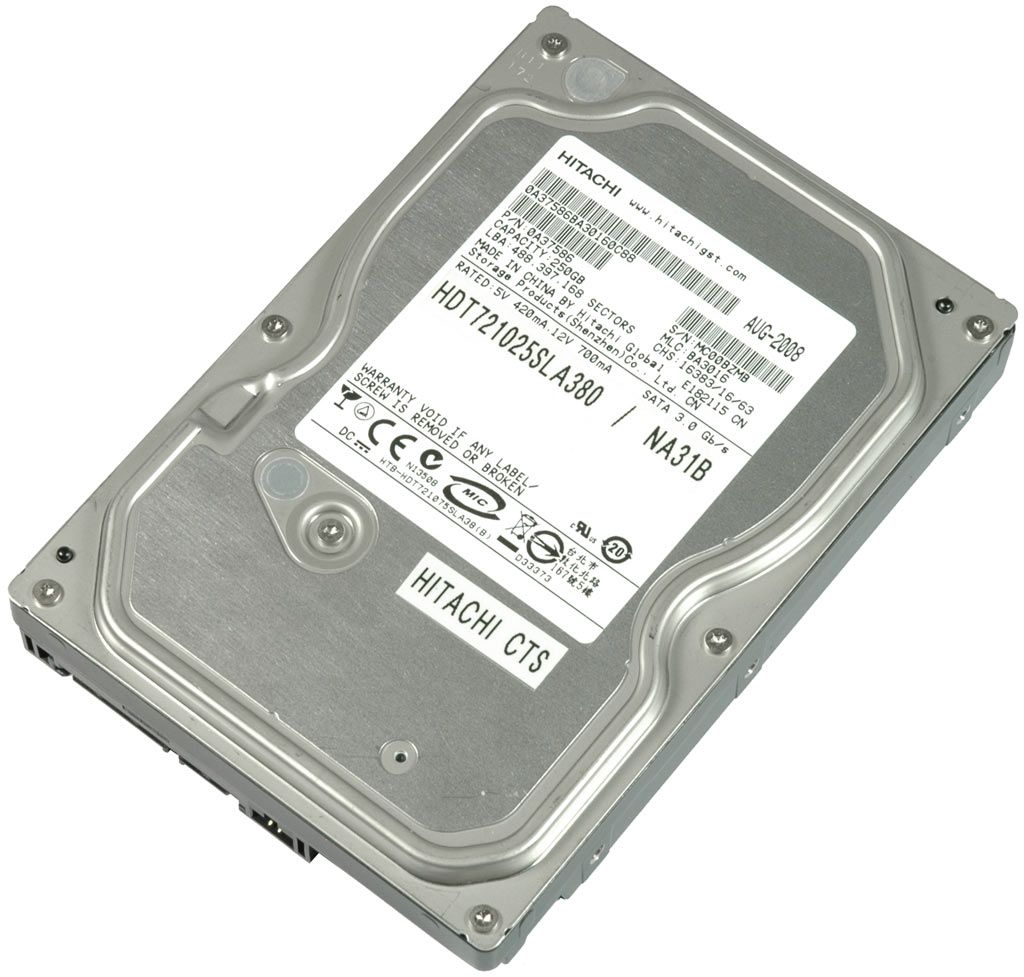 Disque Dur Hitachi Deskstar 160GB SATA II 7200 Tr/min - HDT721016SLA380 - Pour PC Ou Serveur