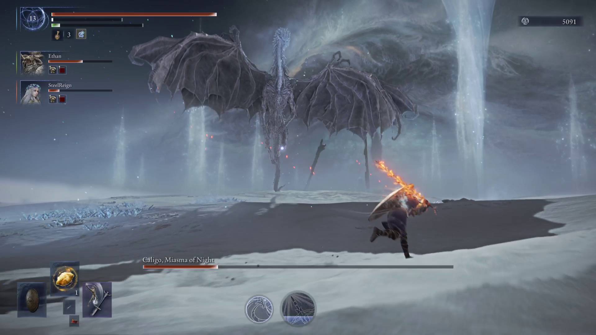 Elden Ring Nightreign Fissure in the Fog nightlord boss Caligo