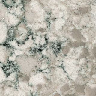 A green and gray granite tile from Lowe's