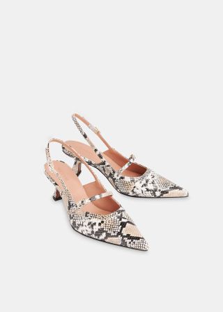 Nila Snake Slingback Heel