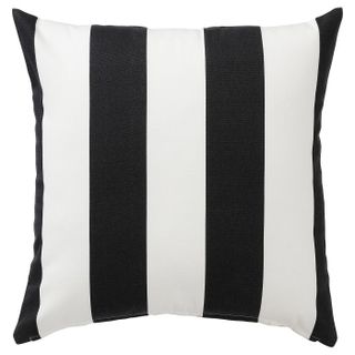 HÖstagille Cushion Cover - Stripe Pattern White/black 20x20 