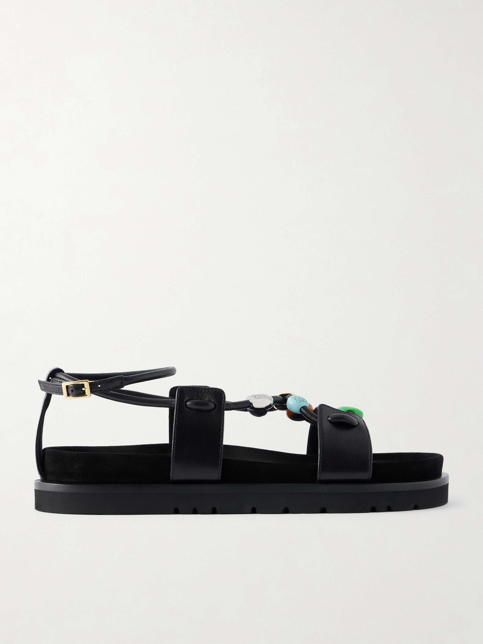 + Paula's Ibiza Pebble Beads Fussbett Suede Sandals