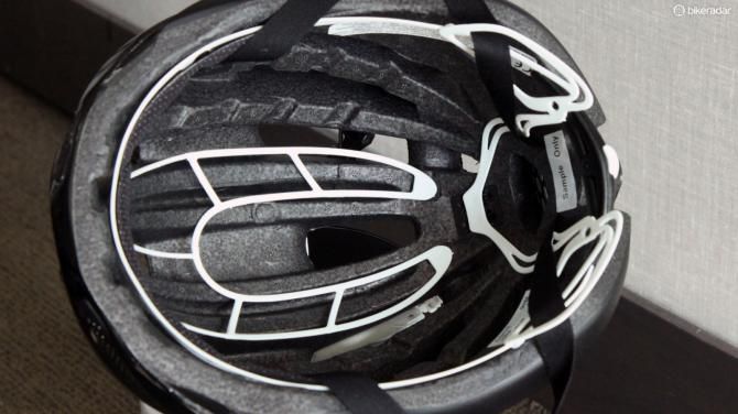 Deep internal channeling helps air pass across the top of your head. The Roc Loc Air retention system also partially suspends the helmet off the top of the riders' head to create more room for the air to move