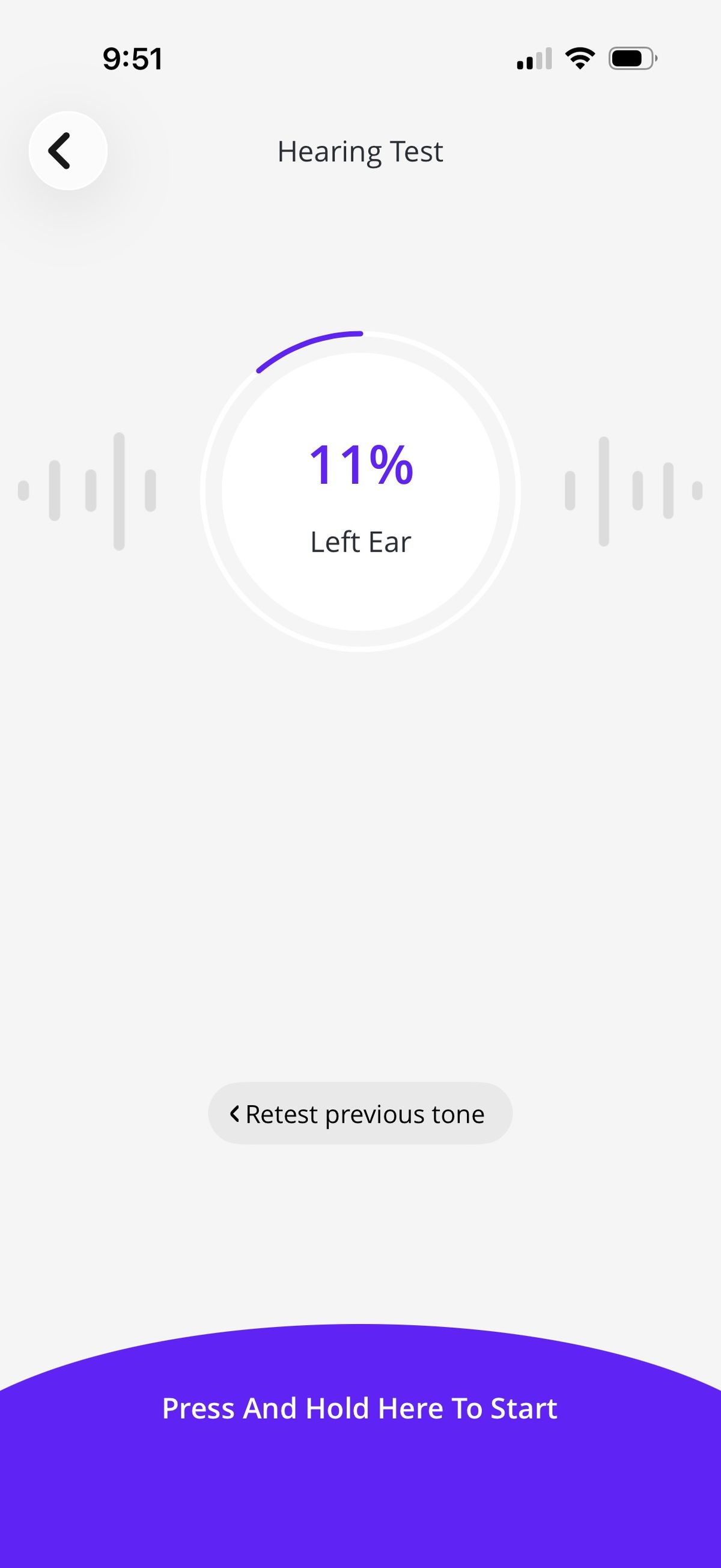 JBL Live 780NC in-app personalized EQ test