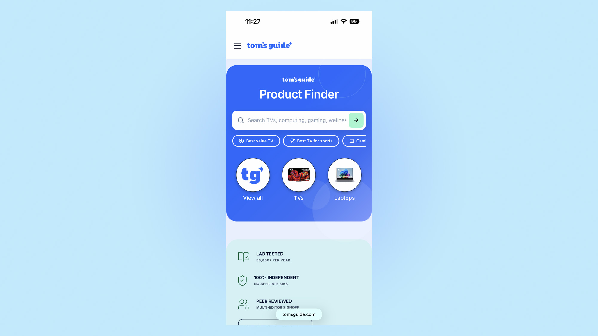 product finder 1 mobile