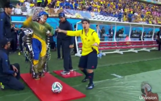 World Cup exoskeleton kick