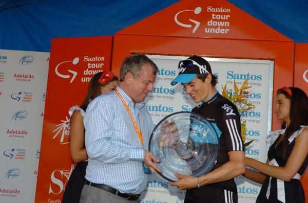 Ben Swift (Team Sky) on the podium