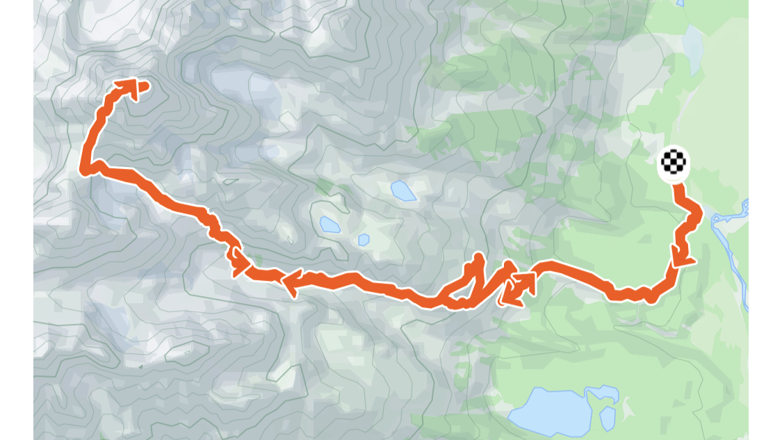 Screenshot of Michelin Sunseri's Strava account showing his time on Grand Teton