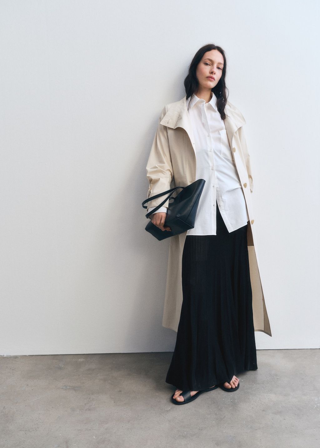MANGO, Oversized Cotton Trench Coat - Women | Mango Usa