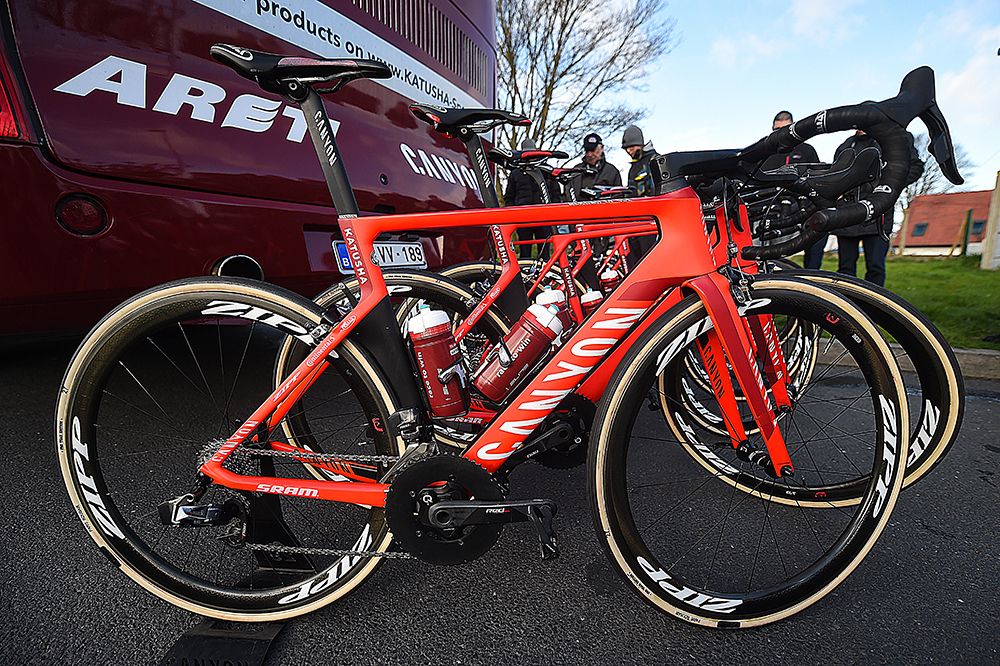 Katusha's bikes ready for Paris-Roubaix recon