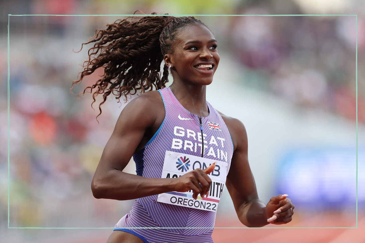 close up of Team GB sprinter Dina Asher-Smith at the World Championships in Oregon