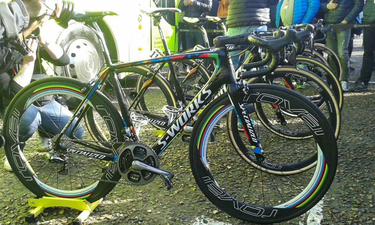 Peter Sagan will ride his Tarmac for the early part of the race before moving to the Roubaix for the cobbes